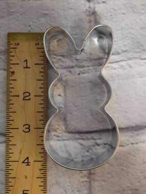 Silver Bunny Cookie Cutter for Baking and Crafts